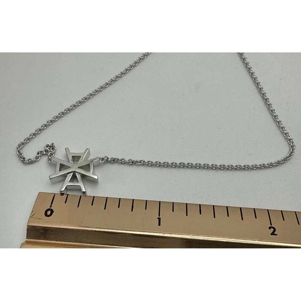 India Hicks Legacy Letter Necklace, Letter A Sterling Silver 16-18